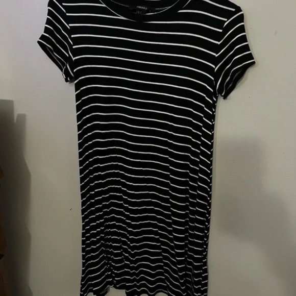 Black And White Striped T Shirt Dress 2026.Forever 21 | Dresses | 4 For 5 Forever 21 Black And White Striped Tee ...